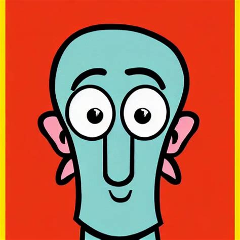 Handsome Squidward As Strong Male Big Smile Hero Stable Diffusion