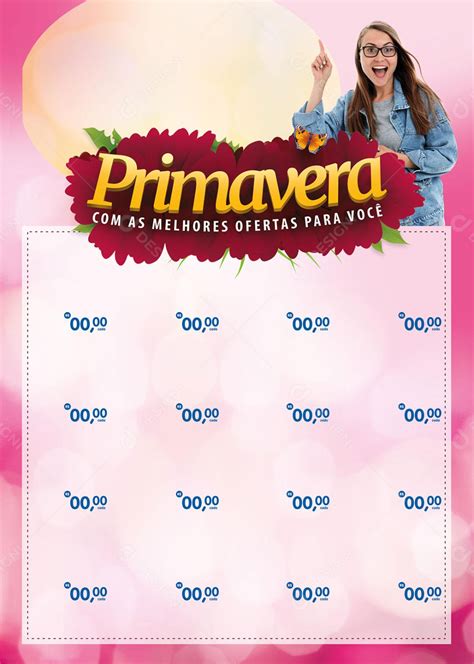 Template Supermercado Primavera Com As Melhores Ofertas Social Media