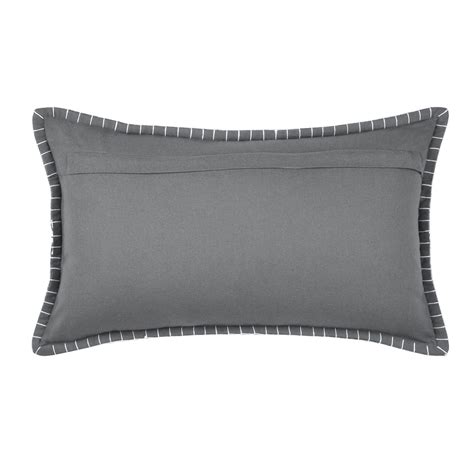 Coussin rectangulaire 30 x 50 cm Arctik Gris anthracite Déco