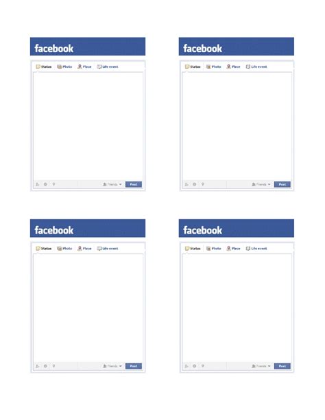 Pl Facebook Status Update Template Pdf Facebook Status Facebook Status Update Teacher Material