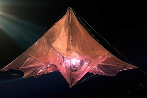 Premium AI Image Experimenting With Solar Sail Deployment Systems