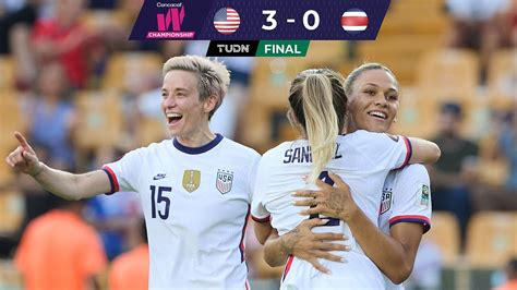 Estados Unidos Femenil 3 0 Costa Rica Resultado Goles Y Resumen TUDN