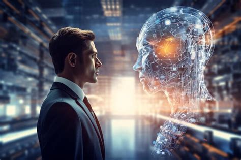 Hombre Que Utiliza Herramientas Tecnolog A De Inteligencia Artificial