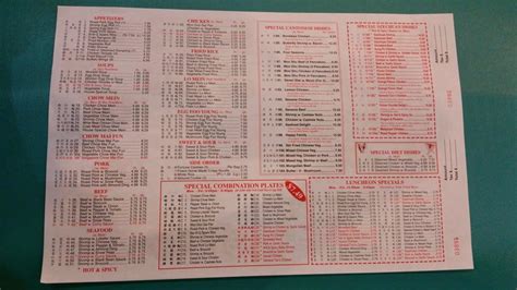 Menu At Great Wall Buffet Restaurant Kokomo