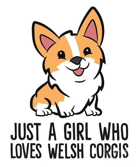 Just A Girl Who Loves Welsh Corgis Tapestry Textile By Eq Designs