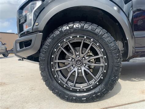 Ford F Raptor Black Fuel Off Road Rebel D Wheel Front