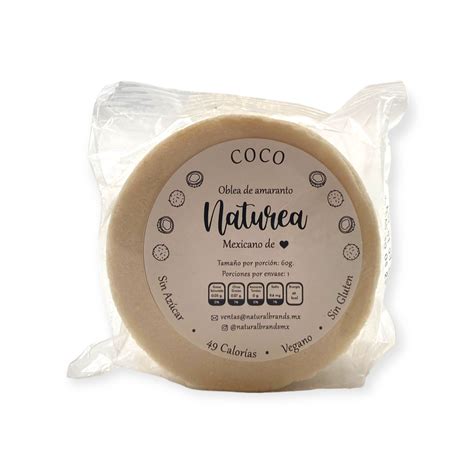 Obleas De Amaranto Coco Natura G Jung Real Food