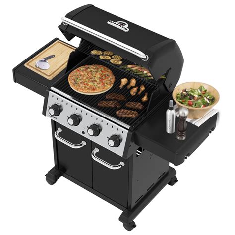 Broil King Crown 420 40 000 BTU 4 Burner Black Steel Liquid Propane Gas