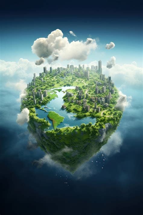 World map landscape outdoors nature. | Premium Photo Illustration ...