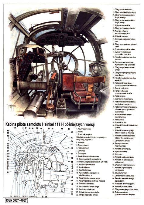 Asisbiz Artwork Line Drawing Or Blue Print Of A Heinkel He H Scale