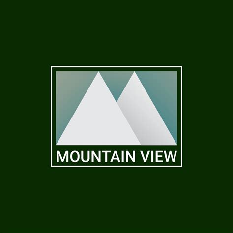 Mountain View Logo Design Vector Nature Element Logo Design Template