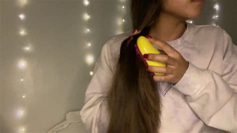 Asmr Slow Hair Brushing Cepillando Cabello Lentamente Youtube