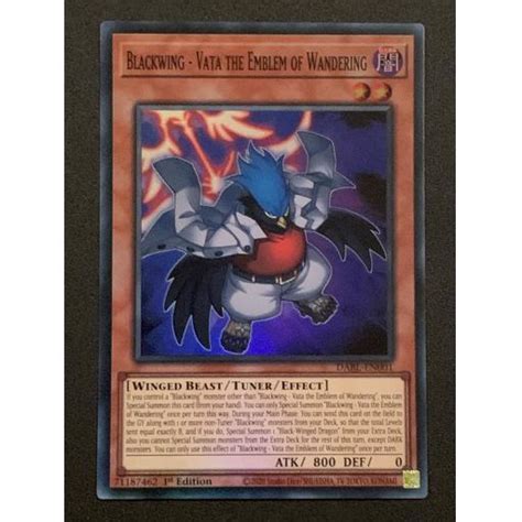 Blackwing Vata The Emblem Of Wandering DABL EN001 Super Rare