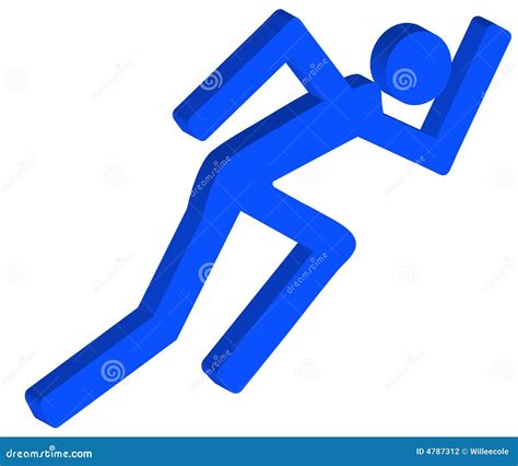 Running Stick Figure Stock Vector Illustration Of Technical 4787312