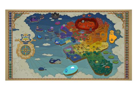 Paper Mario Color Splash Dx World Map By Colorfuldj On Deviantart