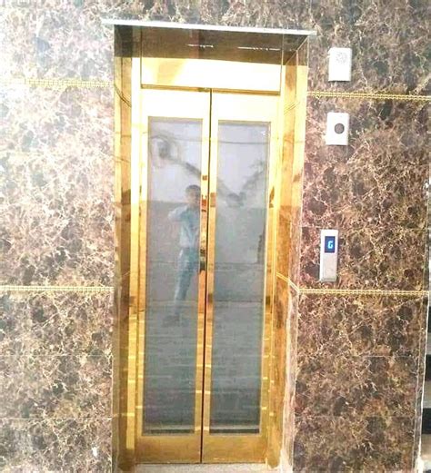 Kone Metal Finish Gold Elevator Cabin For Commercial Elevators At Rs