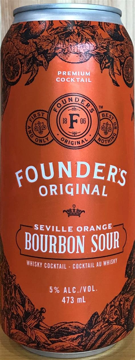 FOUNDERS ORIGINAL SEVILLE ORANGE BOURBON SOUR 473ML LiquorSelect