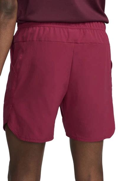 Nike Mens Court Dri Fit Advantage 7 Tennis Shorts In Red Modesens