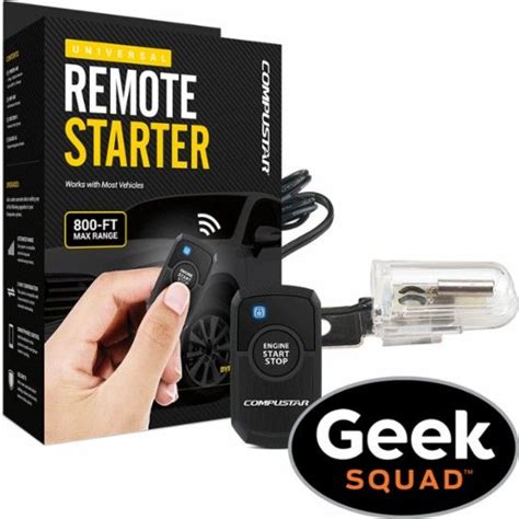 Compustar Rs1b Al Remote Start System And Tilt Switch With Geek Squad® Installation Front