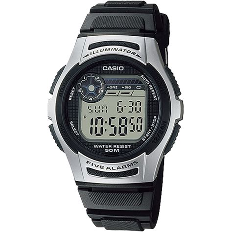 W213-1A | Silver, Black Digital Casual Watch | CASIO