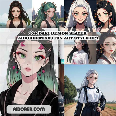 10+ DAKI DEMON SLAYER AIDORERMIX03 FAN ART STYLE EP1 - Aidorer Digital Art Collection