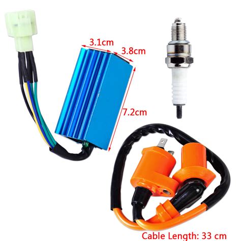 Racing Ignition Coil CDI Spark Plug For GY6 50cc 150cc 250cc AVT Dirt