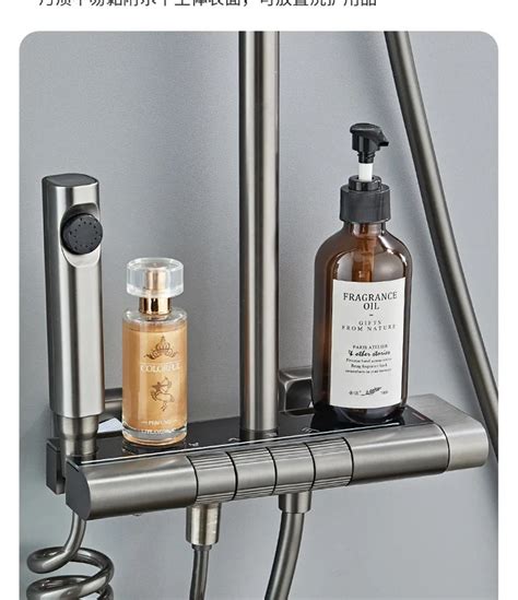 Light Luxury Black Gold Bathroom Shower System Bathtub Mixer Faucet Hot Cold Bathroom Tap