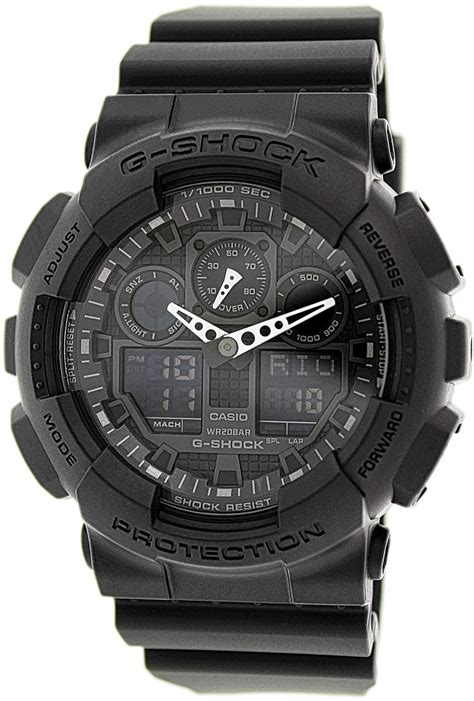 G Shock G100 Big Combi Military Series Wrist Watch In Matte Black