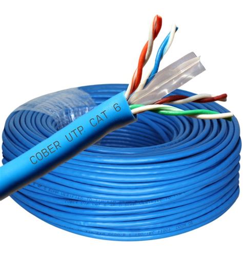 CABLE UTP CAT 6 AZUL INTERIOR