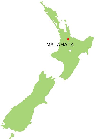 Matamata New Zealand Map - Tourist Map Of English