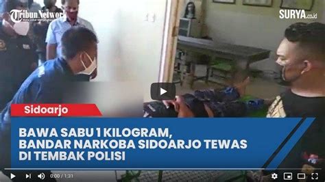 Video Bawa 1 Kilogram Sabu Bandar Narkoba Ditembak Mati Polisi Di