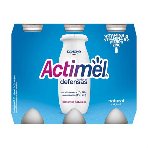 Mercadão Pingo Doce Madeira Iogurte Líquido Natural Actimel Pack 6