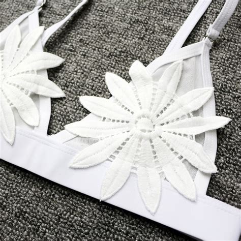 TheBoldBohemian Swim New Flower White Nude Sheer Bikini Swimsuit Poshmark
