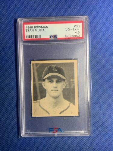 Bowman Stan Musial Rc Hof Psa Vg Ex Ebay