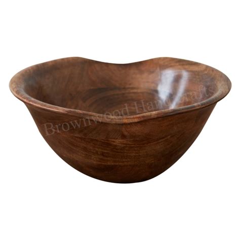 Acacia Wood Big Bowl Size 12 X 12 X 7 Inch At Best Price In Saharanpur Brown Wood Handicrafts