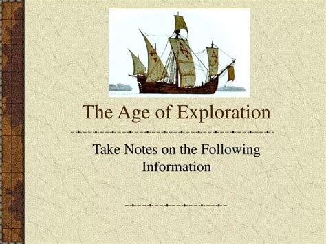 Ppt The Age Of Exploration Powerpoint Presentation Free Download Id1757587