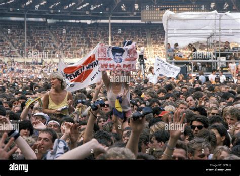 Wham The Final Concert At Wembley Stadium 28 June 1986 Stock Photo