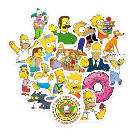 Kit De Adesivos Sticker Simpsons Pe As Brinde