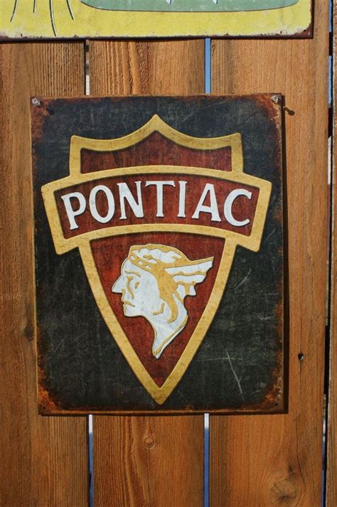 Pontiac Indian Head Logo Tin Sign Firebird Trans Am G8 Gto Judge