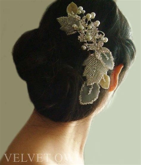 Kiarra Crystal Beaded Bridal Hair Comb By Velvetowl On Etsy Bridal