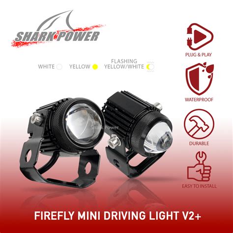 Firefly Mini Driving Light V2Plus Hi Low Flashing Light 4Wires 40w