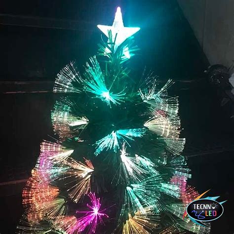 Rvore De Natal Fibra Tica Led Rgb Cm Bivolt