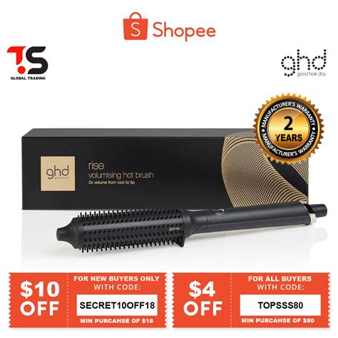 Years Warranty GHD Rise Volumizing Hot Brush Hot Brush Gift Set Shopee Singapore