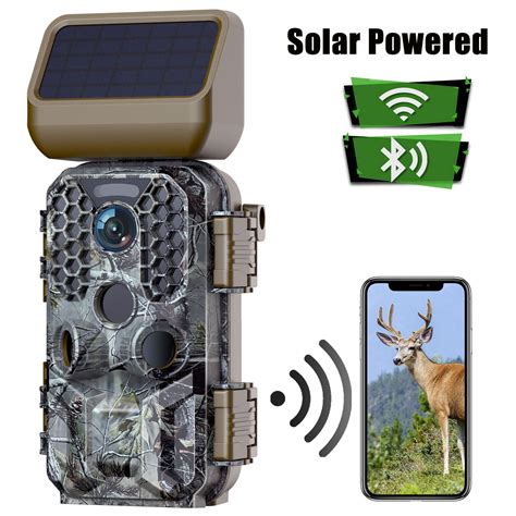 Campark Solar Powered Trail Camera Native K Fps Wifi Bluetooth Mp