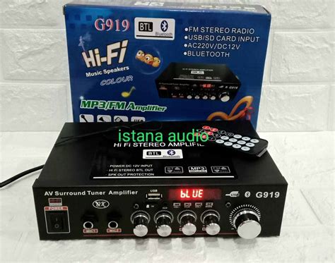 Amplifier Karaoke Surround G Bluetooth Usb Sd Mmc Hi Fi Streo G