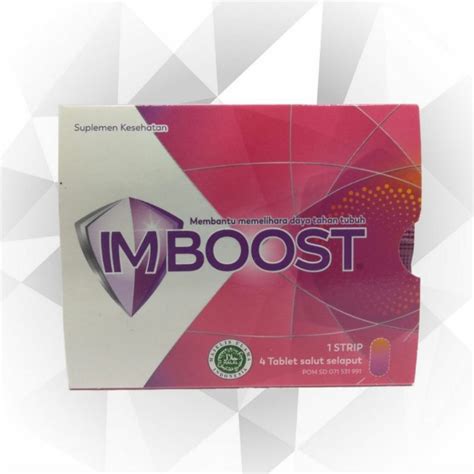 Jual Imboost 1 Pack Isi 4 Tablet Suplemen Makanan Untuk Daya Tahan