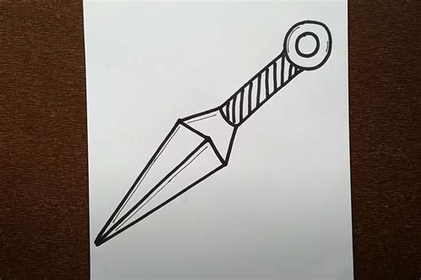 How To Draw Kunai Step By Step In 2022 Easy Drawings Drawing