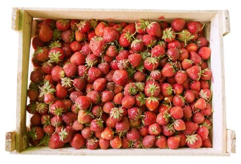 Fresas En Caja Foto Premium