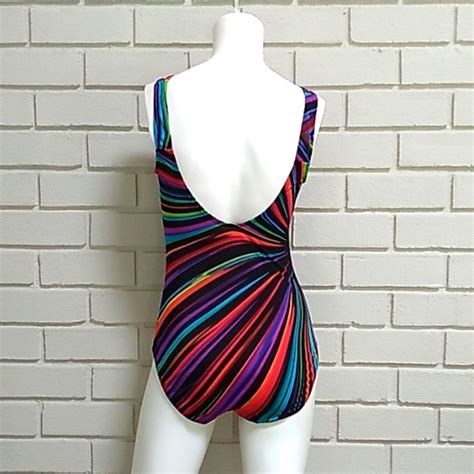 Robby Len Swim Robbie Len Vintage Multicolor One Piece Swimsuit