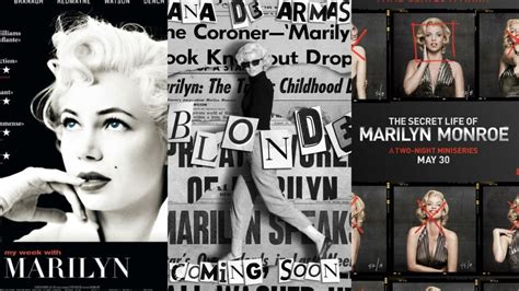 Blonde My Week with Marilyn La Vie secrète de Marilyn Monroe les meilleurs biopics sur